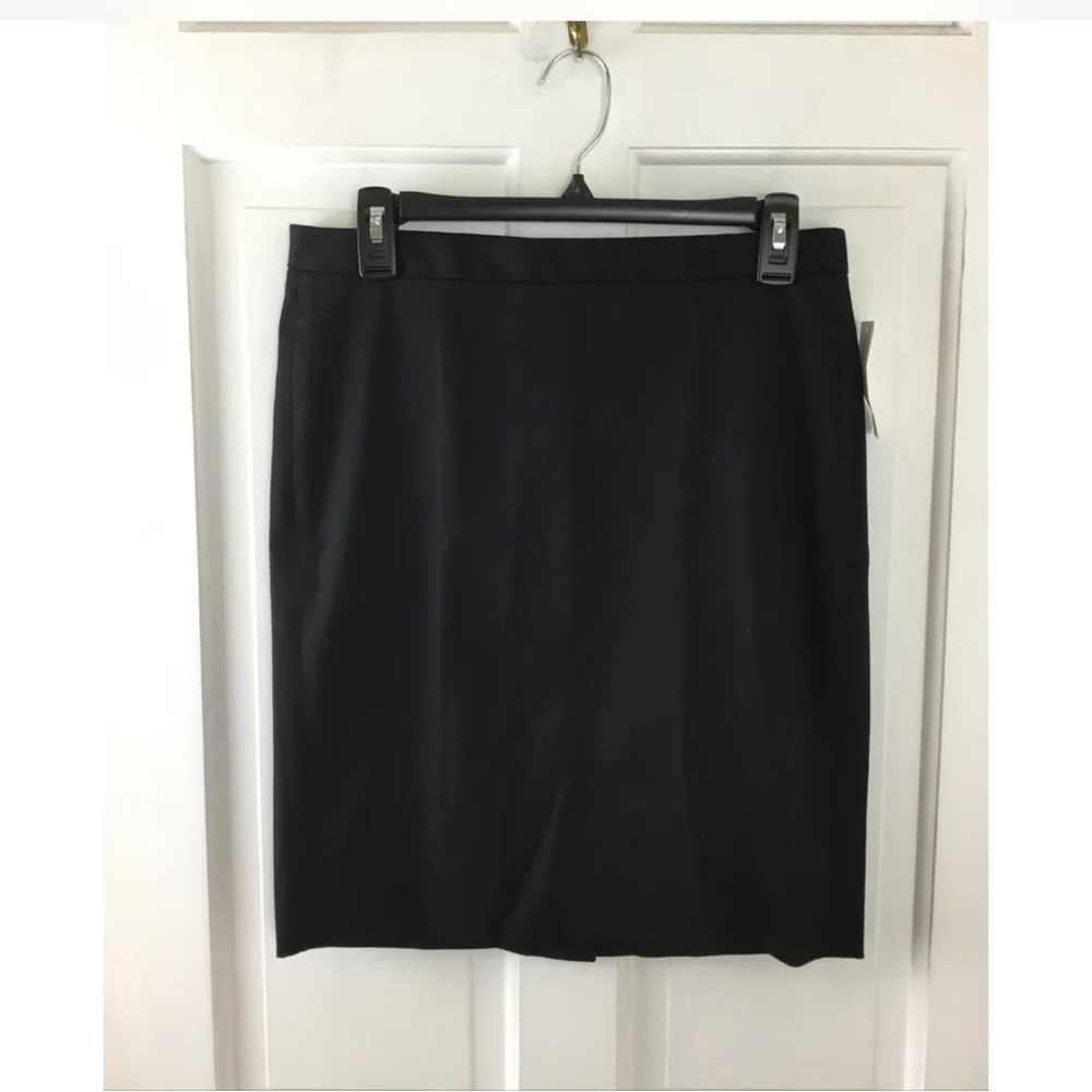 GAP Black Pencil Skirt Career Work Minimalist Cotton NWT